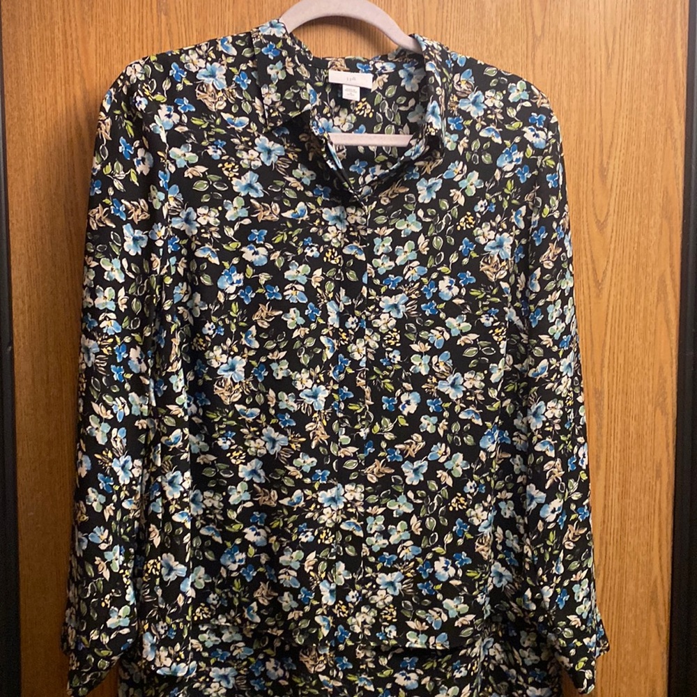 J Jill floral blouse